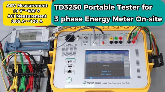 Portable Multifunction Three Phase Energy Meter Tester CT Analyzer on